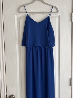 Target Blue Spaghetti Strap Maxi Dress